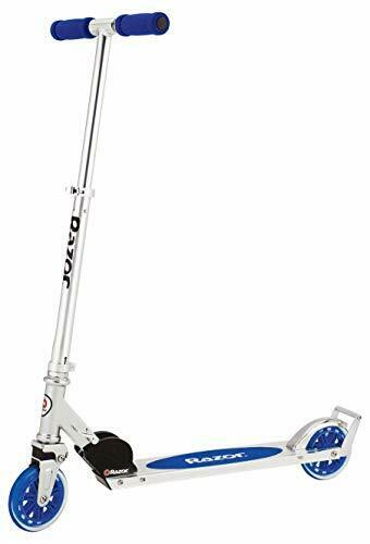 blue A3 razor scooter