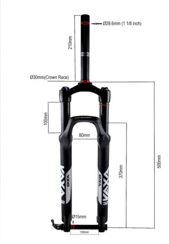 image of mountain bike fork suspension
