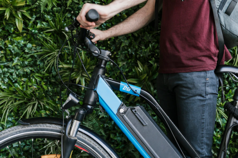 ebike with a battery
